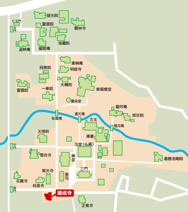 東福寺境内マップ